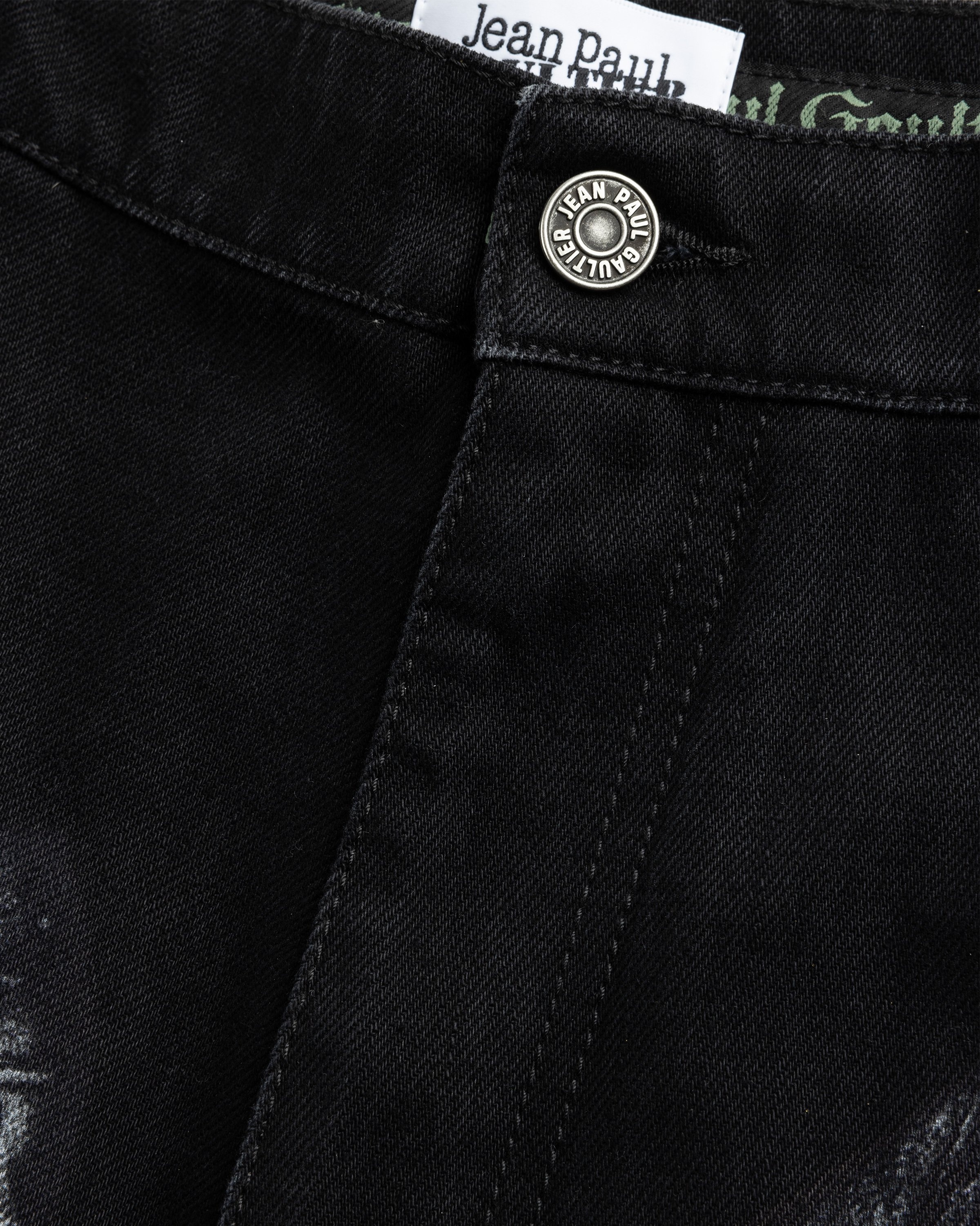 Jean Paul Gaultier – Denim Trompe L'oeil Jeans Black/Gray